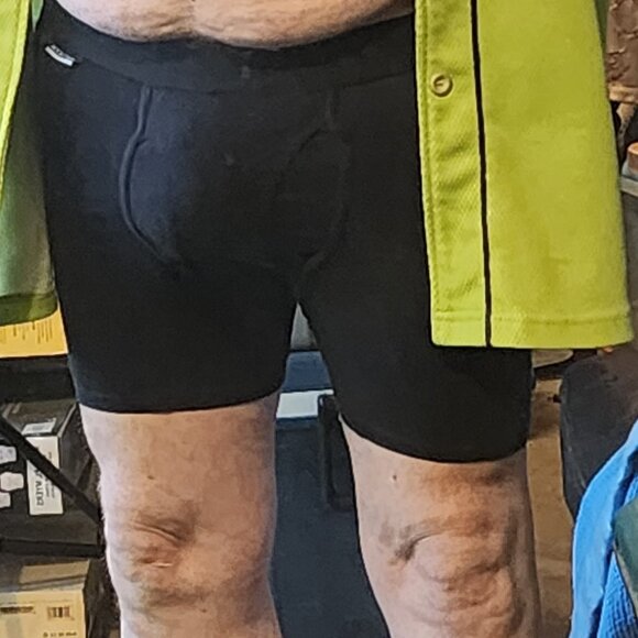 Fruit of the Loom Black Coolzone Fly 4 Way Stretch Cotton Span Boxer Brief Sz M - Picture 1 of 16